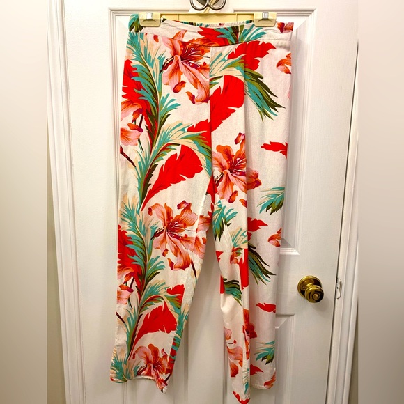 C&C California Floral linen pants - Picture 1 of 5